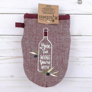 Kay Dee Kitchen Oven Grabber Mitt Wine